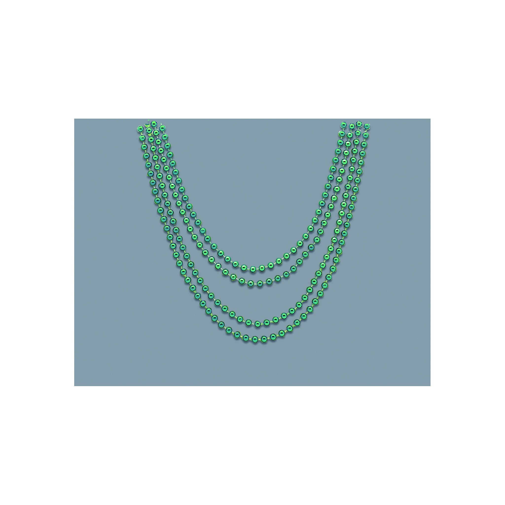 Bead Necklace Green 4ct